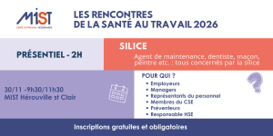 RST 2026 : Silice (présentiel) - 30/11/2026 - de 09h30 à 11h30 - MIST Hérouville Saint-Clair - Évènements de MIST Normandie