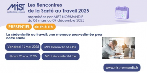 RST 2025 : Sédentarité (présentiel) - 25/11/2025 - de 09h00 à 11h00 - MIST Hérouville Saint-Clair - Évènements de MIST Normandie