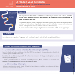 Prévention de la Désinsertion Professionnelle (PDP) 